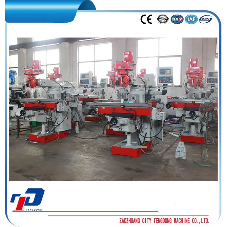 Tengdong Factory Direct Sale Precise New Style Vertical X6325 Turret Radial Milling Machine H4 R8 Spindle Taper Multi-Voltage