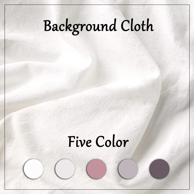 Pure Cotton Photography Background Cloth Solid Color Fashion Jewelry Photo Backdrop Props Nordic Food Decoration Accessories