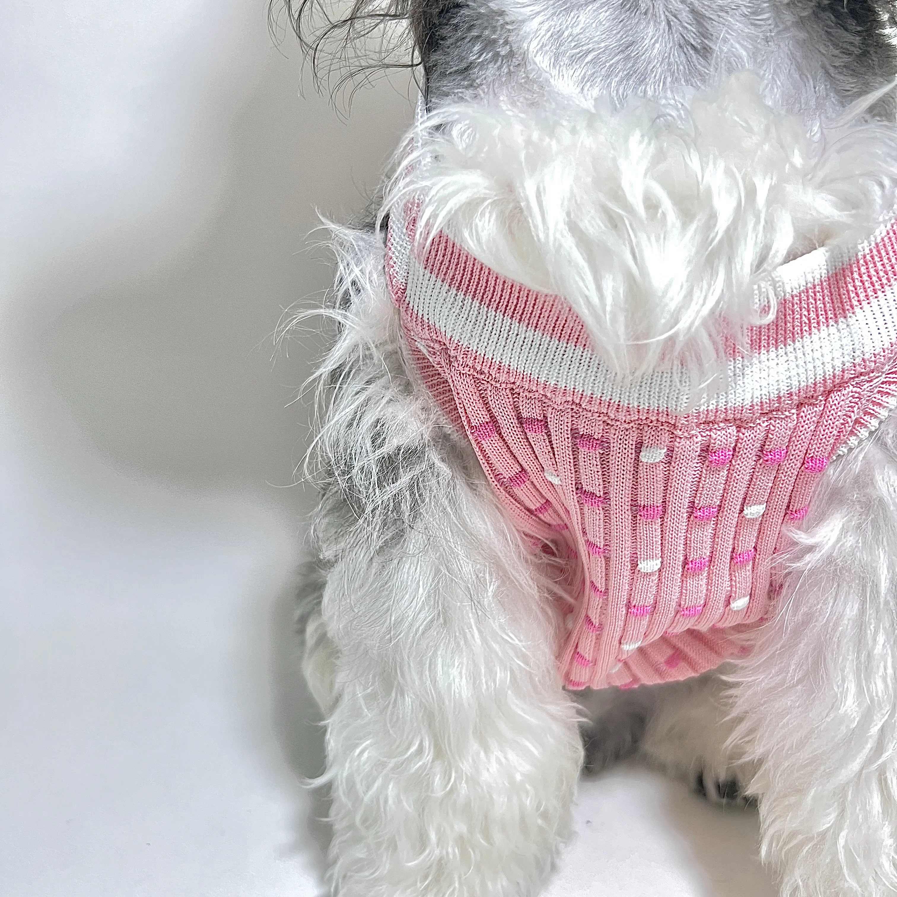 Fall Spring Cute Design Pink Classic Brand Pet Dog Cat Luxury Knit Dog LuxuryTank Top Vest Sweater