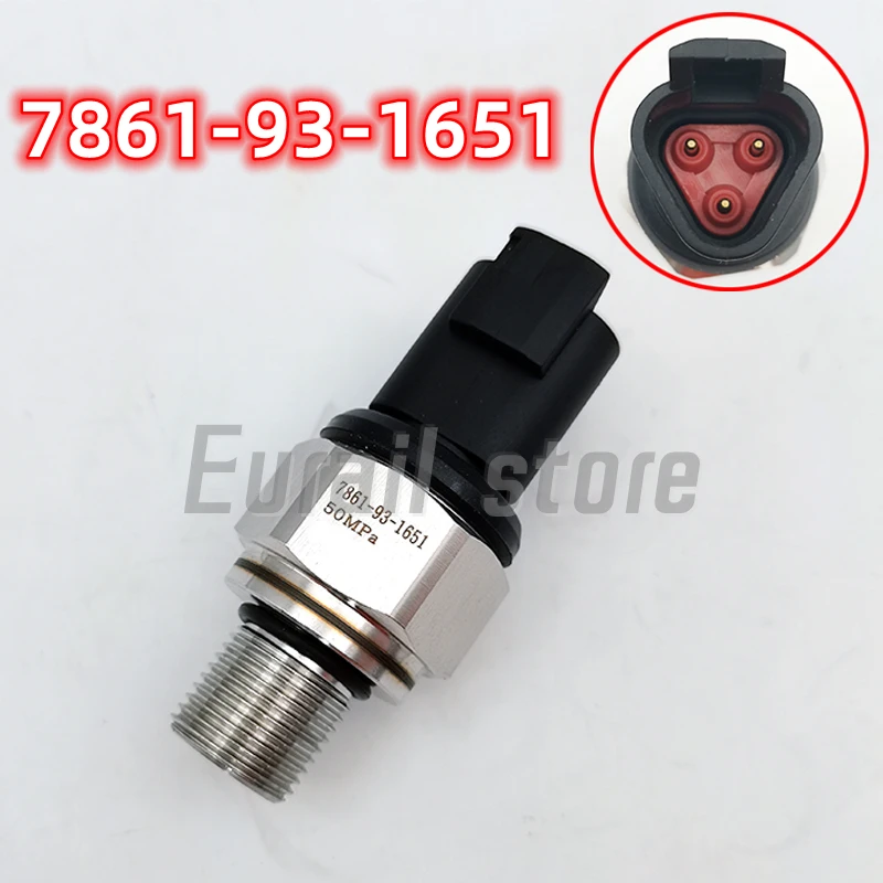 

7861-93-1651 50MPa 7861-93-1650 Датчик высокого давления для Komatsu PC200-7 PC220-7 PC300-7 PC360-7 PC400-7 Запчасти для ремонта экскаватора