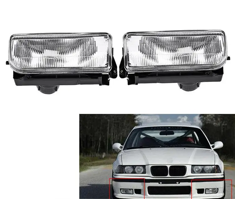 for 1992-1998 BMW 3 Series E36 car front bumper fog lamp assembly fog lamp halogen fog lamp (no bulb) OE:63178357389 63178357390