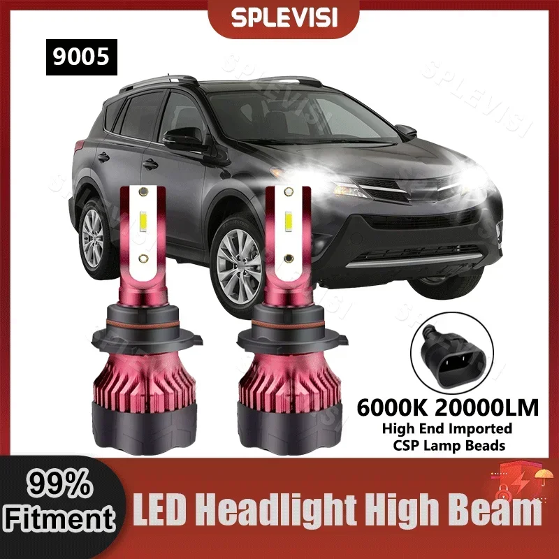 

2PCS 6000K LED Headlight High Beam Bulbs For Toyota RAV4 MK3 2005 2006 2007 2008 2009 2010 2011 2012 2013 2014 2015 2016