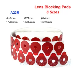 A23R 1000 stks goede kwaliteit lens plakband rand polijsten blokkeren pads 18mm, 21mm, 24mm, 17mm met vierkante