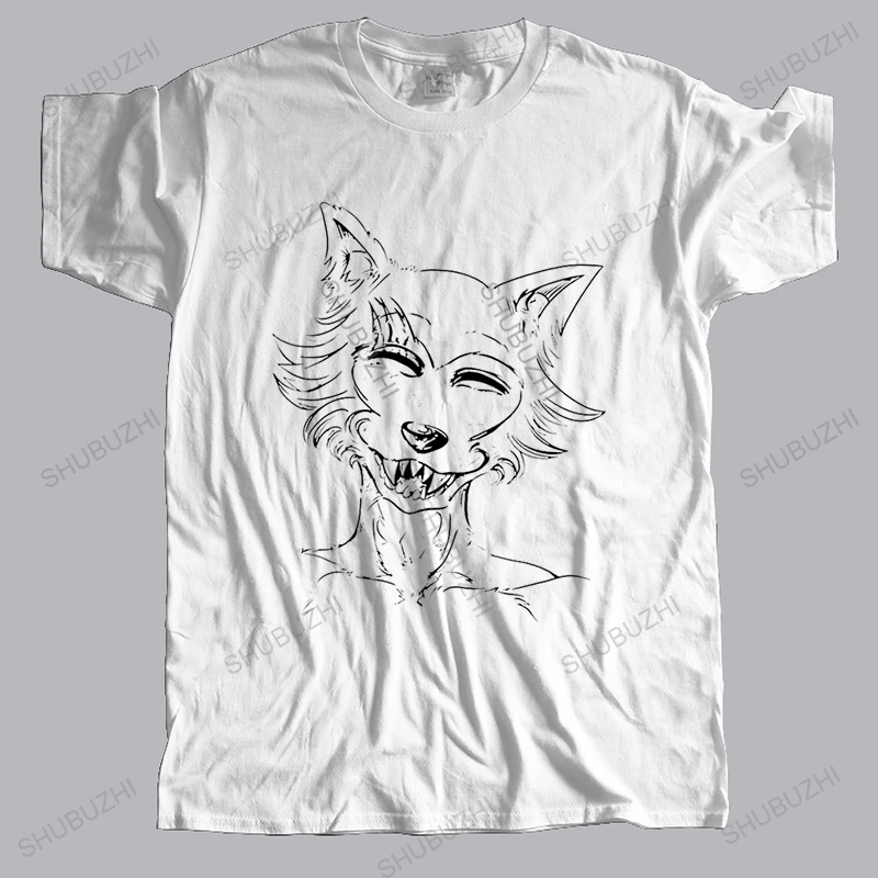 Funny Beastars T-Shirt for Men Cotton Tshirt Anime Animal Wolf Rabbit Furry Manga Short Sleeve Tee Shirt Graphic Tops Merch Gift