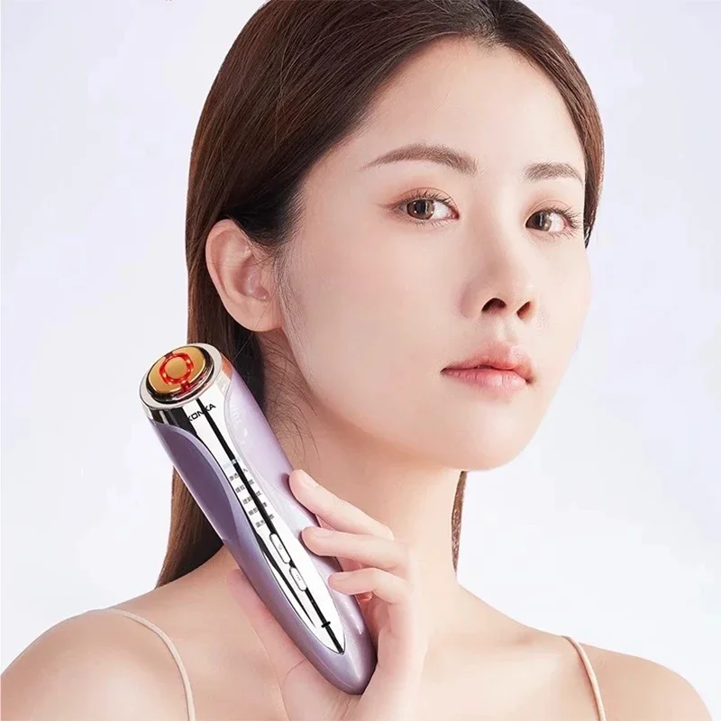 Porta EMS Fa EMS Face Lift Skin Tightening Machine 6 in 1 LED Facial Neck Firming Massager Face Firming Slimming Skin Care Tools