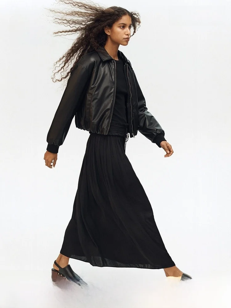 

Новинка весенней коллекции: женская юбка с длинными бахромами, свободного кроя, со средней талией, из полиэфирного волокна, H&M 378