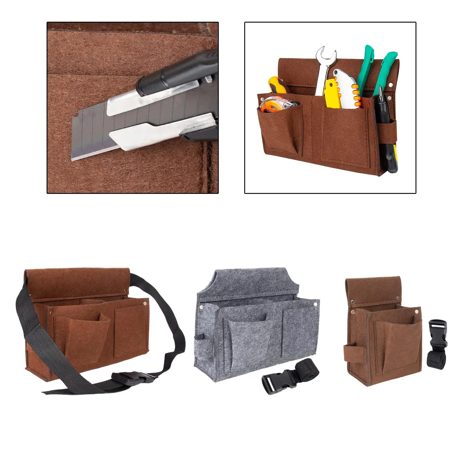 Belt Tool Organizer Large Capacity Durable Construction Tool Belt for Electrician Construction Woodworking Technician Men Women