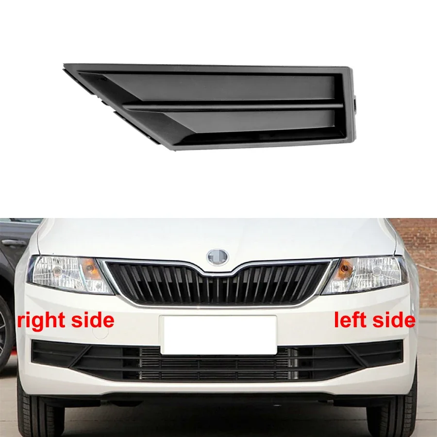 

For Skoda Rapid 2018 2019 Replacement Fog Lamp Cover Front Lower Bumper Fogs Light Frame Vent Grille Trims Panel