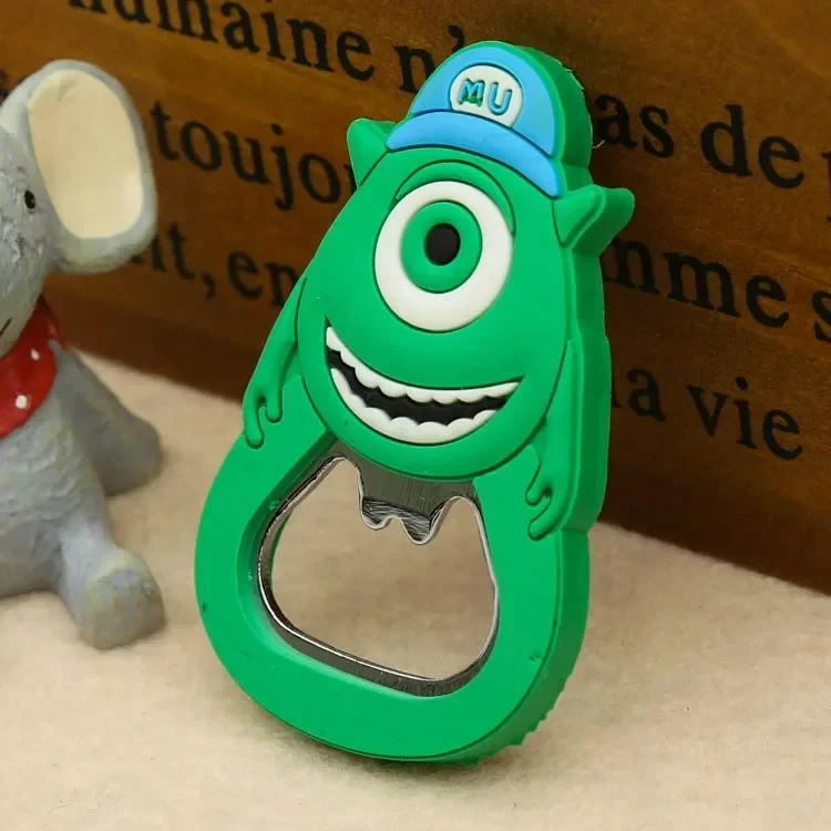 Ouvre-bouteille Disney Stitch pour réfrigérateur, figurine de dessin animé, périphérique, forme Kawaii, ouvre-bière, aimant, accessoires, cadeaux d'anniversaire