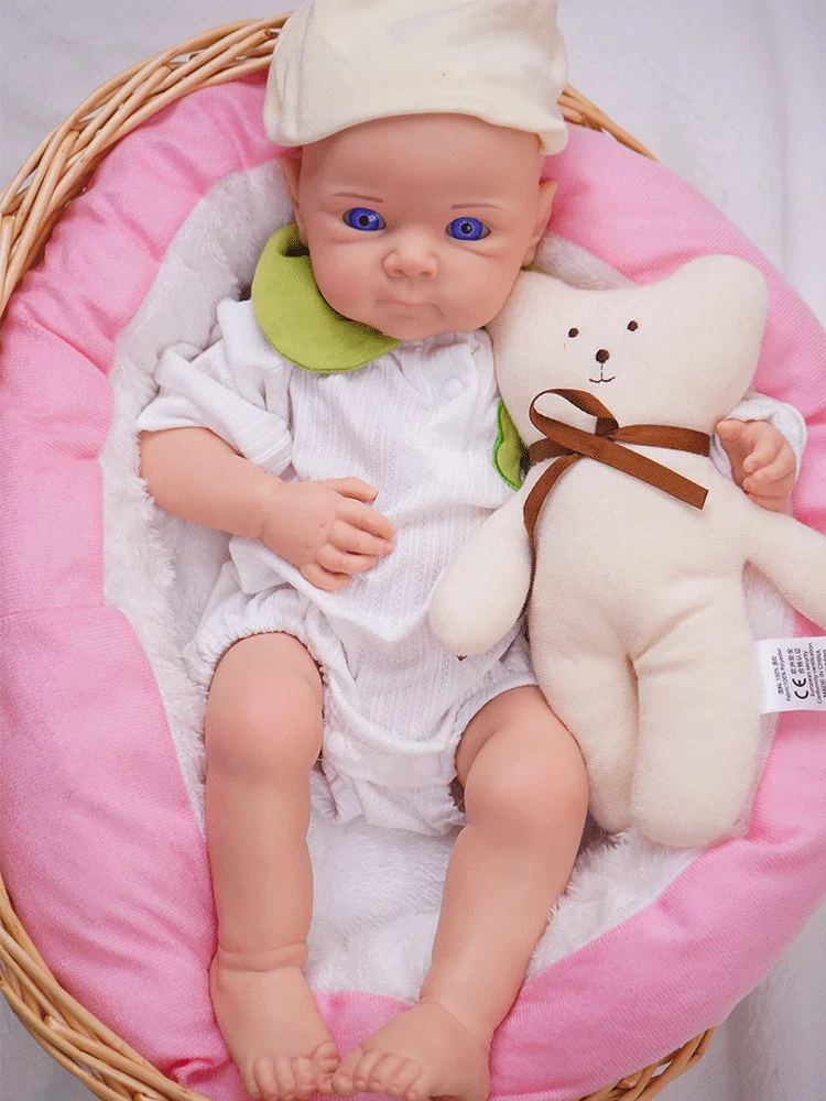 

50cm Full Silicone Reborn Doll Dressable Dress Up Cute Soft Girls 3.45kg