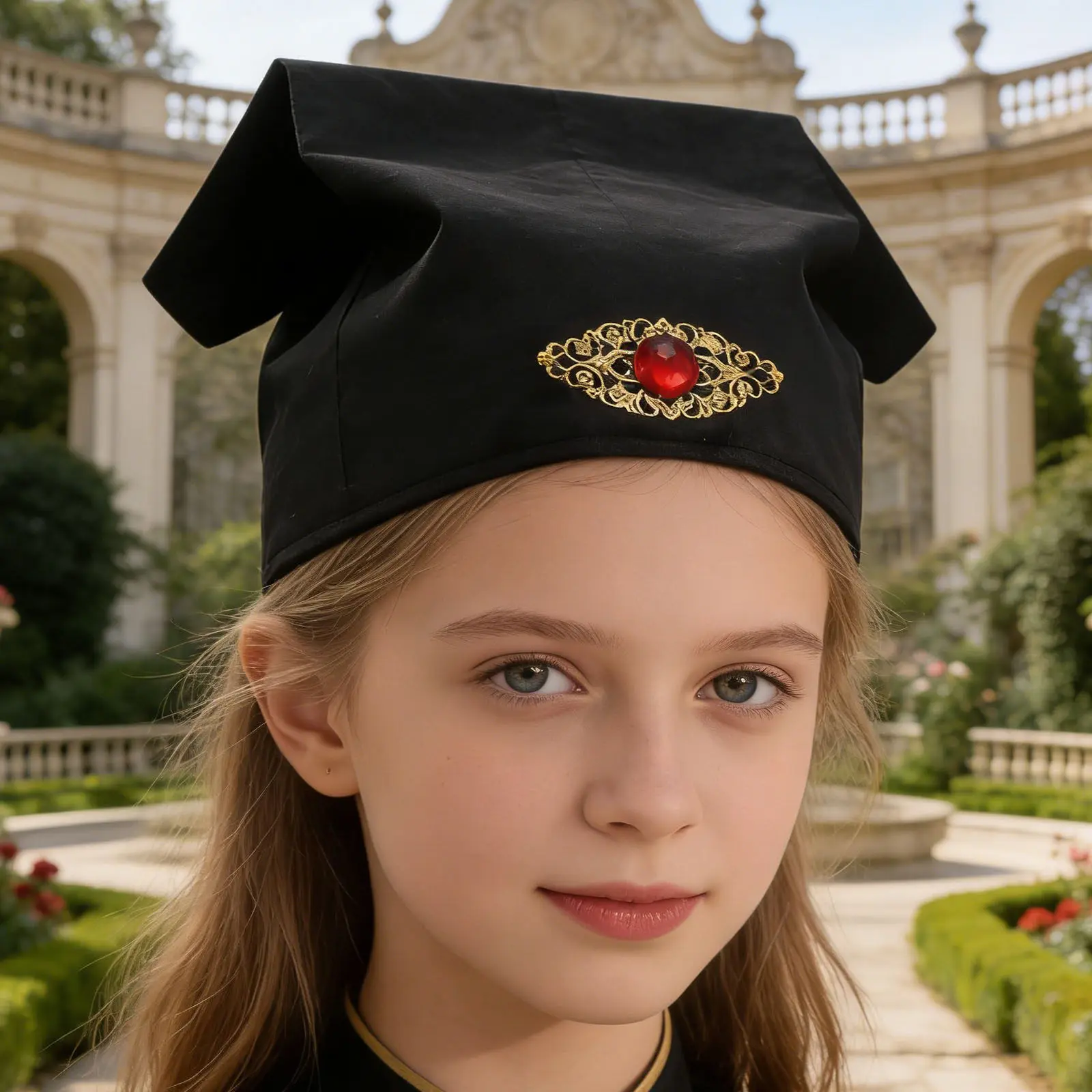 Cappello per Bambini in Stile Antico, Ricamato a Mano, Copricapo Tradizionale Cinese per Teatro, Cosplay, Feste, Festival, Spettacoli Asiatici