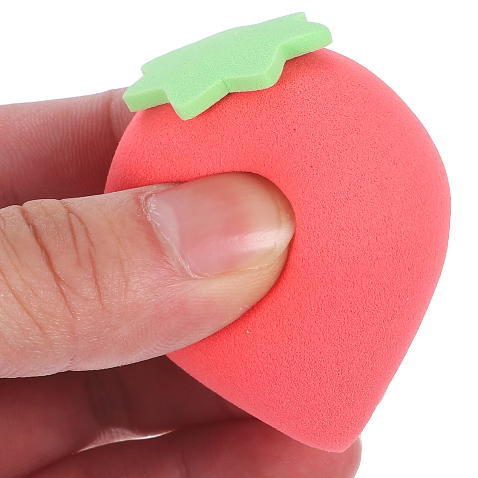 4 spugne per trucco alla frutta, applicatore per fondotinta liquido in polvere morbida, strumenti per il viso, forniture per il trucco portatili da donna