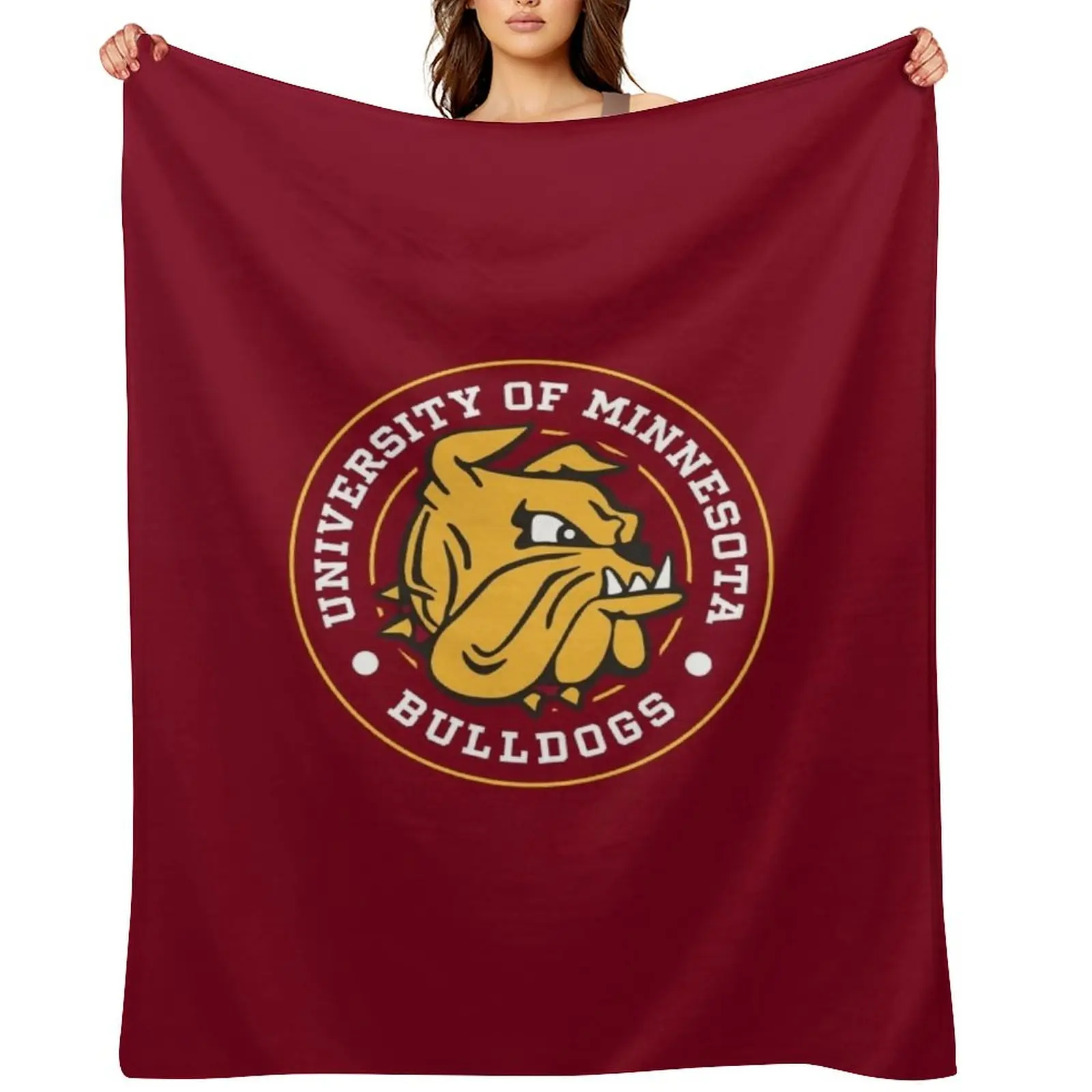 

Bulldogs - Circle Design Throw Blanket Large Luxury Brand manga Soft Blankets