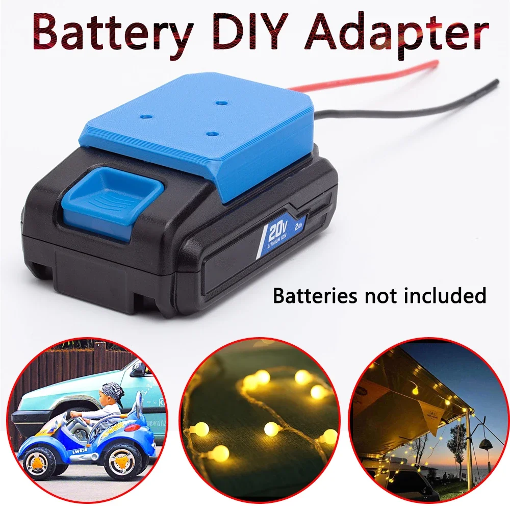 

Battery DIY Adapter For HART 18V Lithium Battery 14AWG Wires for Rc Car Power Tool Accessories (Batteries not included)