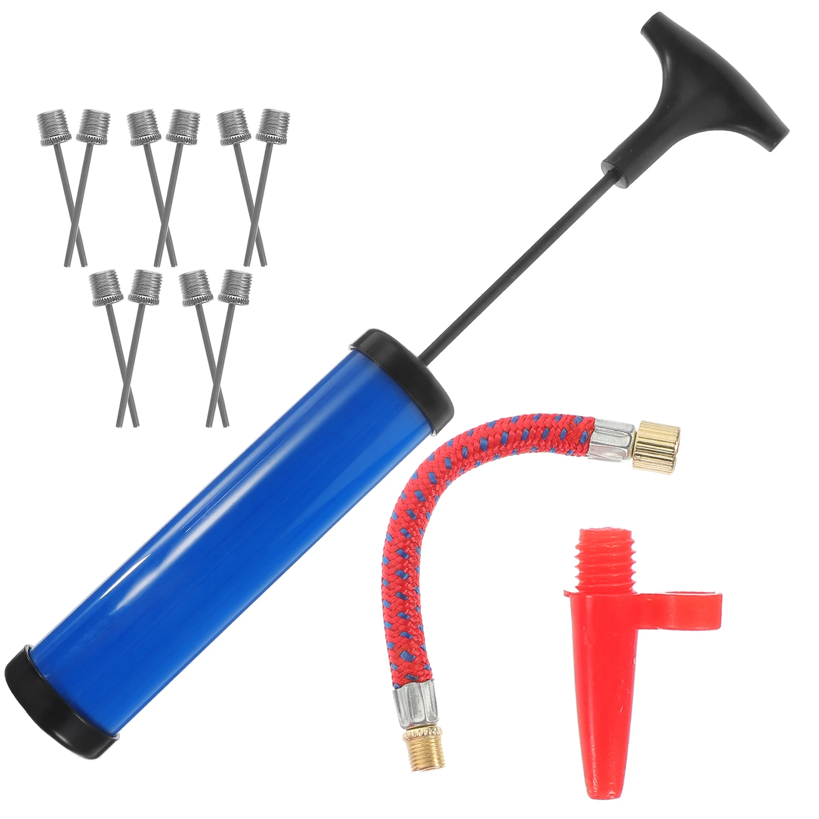 

Portable Ball Pump Set Basketball Inflatable Daily Use Inflator Tool Needle Inflation Kit Convenient Manual