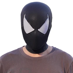 mar-vel Black Scarlet Spider-Man Mask with Shell & Non Detachable Eyes 1:1 3D Handmade Halloween Cosplay Spiderman Masks Masque