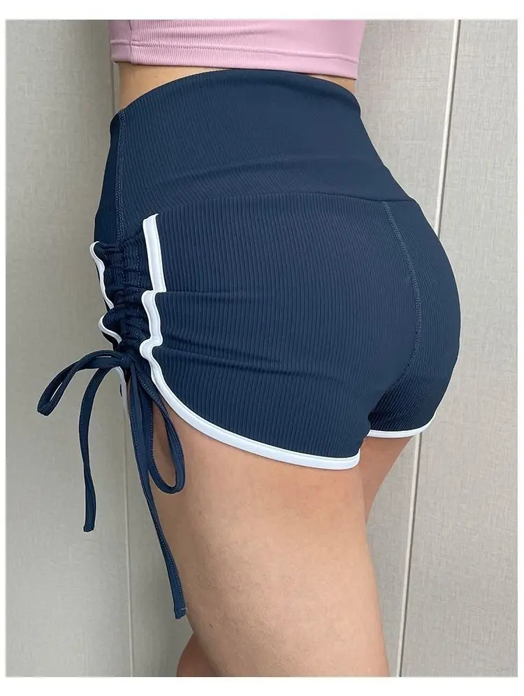 Drawstring Sports Shorts Running Fitness Dancing Yoga Hot Pants