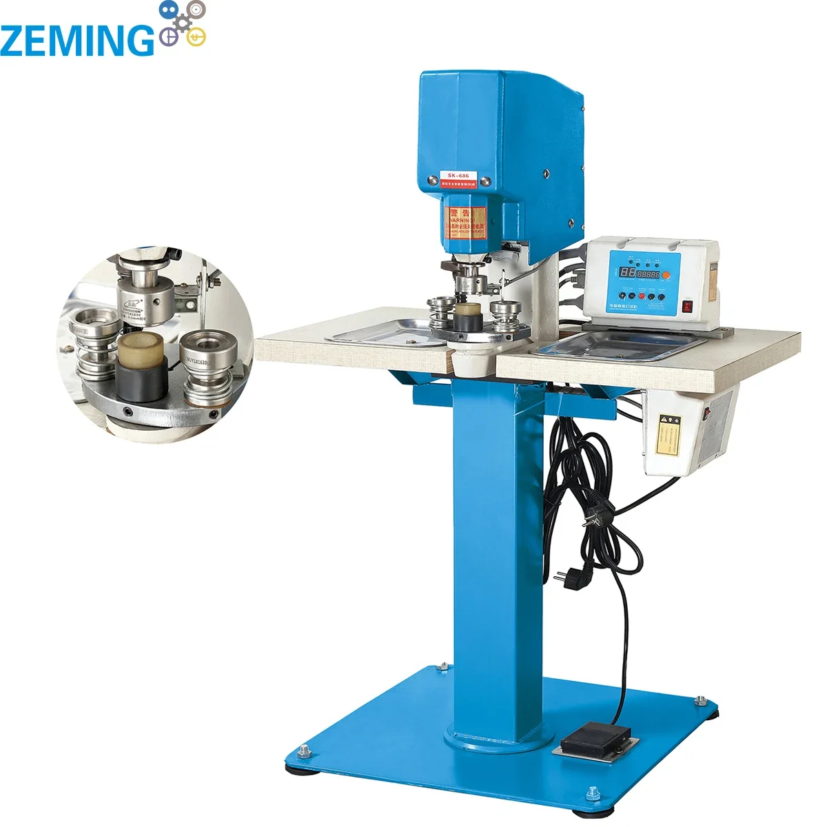 Top Grade High Quality Semi-automatic Fabric Sofa Cover Button Making Machine