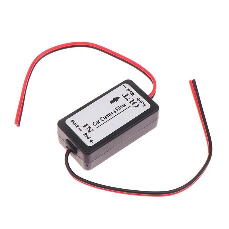 Rectifier DC 12V Power Car Rear View Camera Power Relay Capacitor Auto Car Camera Filter Relay Capacitor Filter Connector