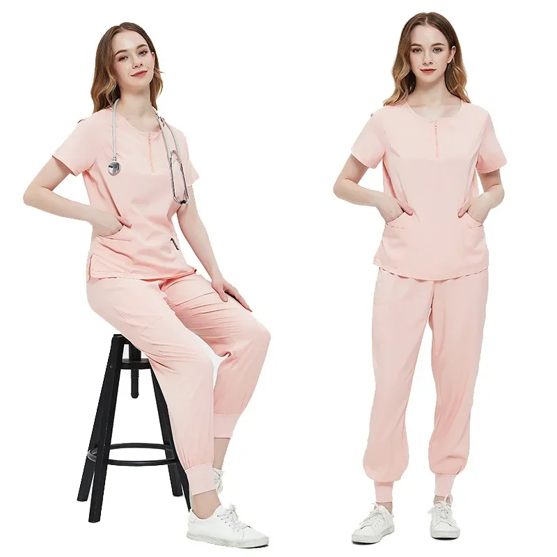 Doctor Nurse Surgical Gowns Female Split Hand Wash Suit Nursing Work Uniforms Stretchy Quick Dry Hospital Nurses Uniforms view 2