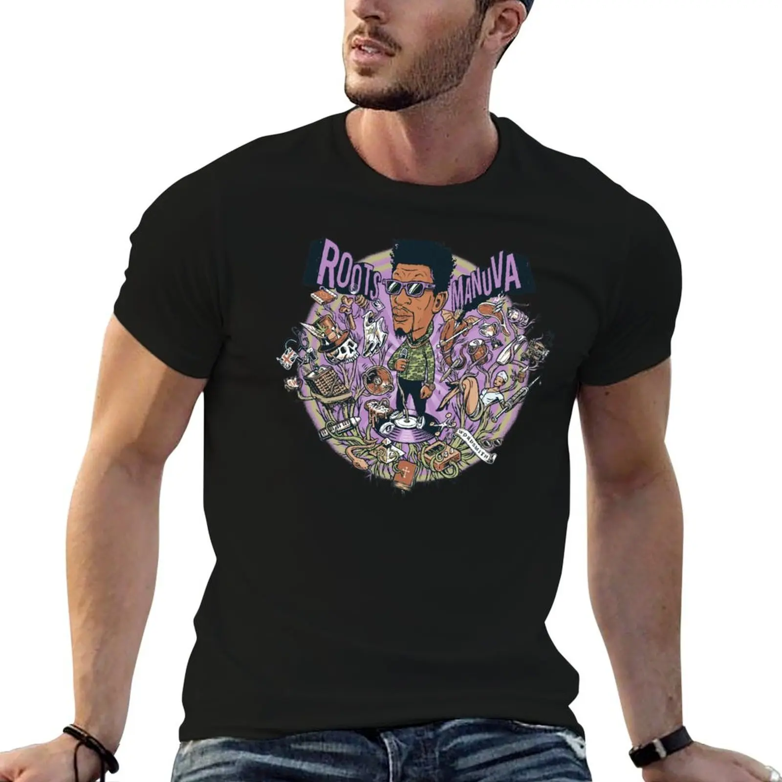 

Roots Manuva Purple T-Shirt designer shirts vintage anime shirt customs plus sizes mens white t shirts