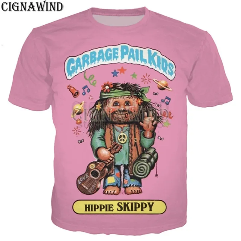 New design cartoon Garbage Pail Kids t shirt men/women 3D printed t-shirts casual Harajuku style tshirt streetwear tops