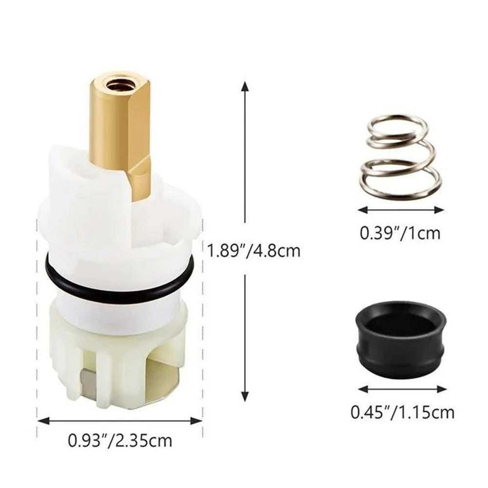 2pcs Faucet Valve Core Faucet Repair Kit Kitchen Basin Hot And Cold Water Faucet Ceramic Cartridge Mixing Valve Core Accessories view 4
