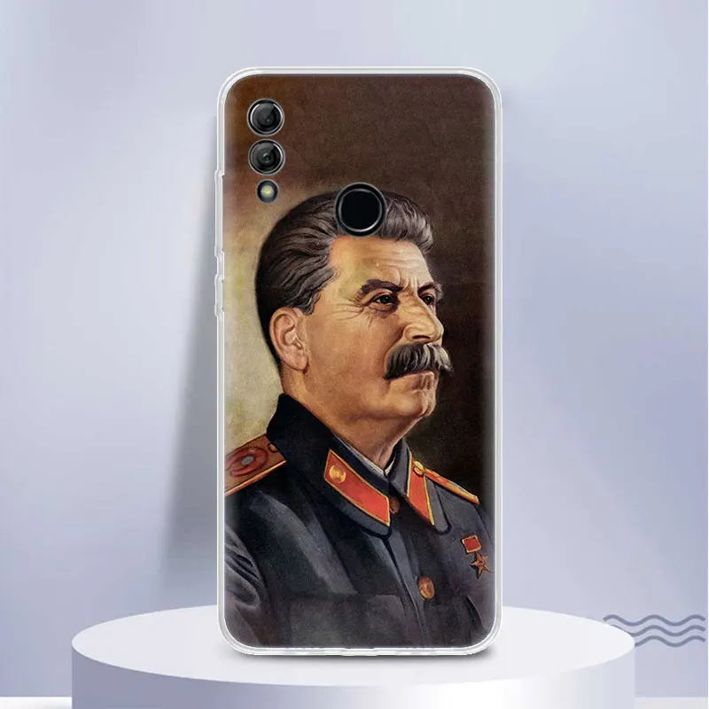 Russian Stalin Ussr Communism Soft Silicone Phone Case For Huawei Honor 10 Lite 9 8A 8X 8S 9X Pro Y5 Y6 Y7 Y9S P Smart Z 2019 10