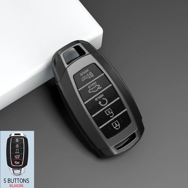 3/4/5 Tasten Autoschlüsselhülle Schlüsselanhänger für Hyundai I30 Ix35 KONA Encino Solaris Azera Grandeur Ig Accent Santa Fe Palisade – Detail 4