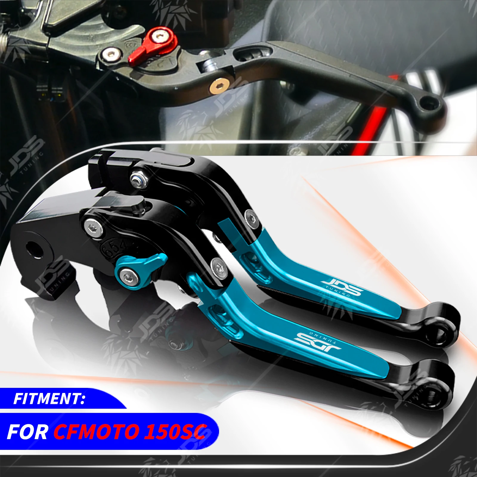 For CFMOTO 150SC Clutch Lever Brake Lever Set Foldable Adjustable Handle Levers Motorcycle Accessories Parts