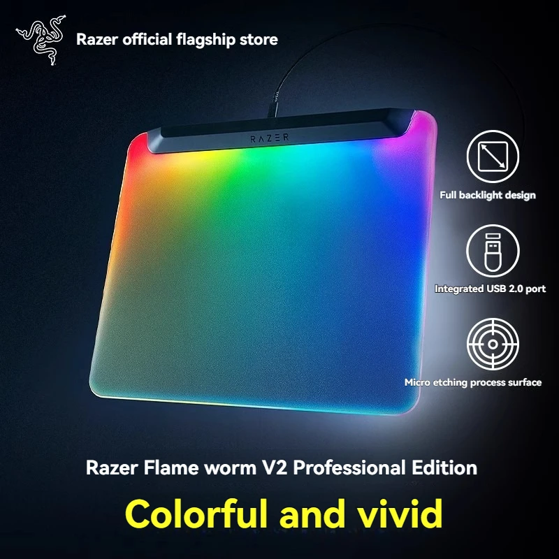 ECHOME RGB Gaming Hard Mouse Pad for FPS Game Desk Mat Computer Desk Pad Non-slip Mousepad Gaming Accessories for PC Gamer Gift