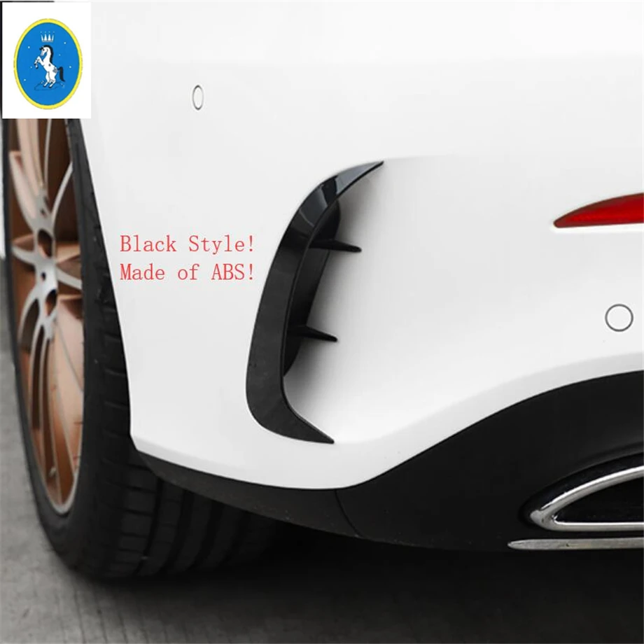 

Rear Bumper Protection Kit Cover Trim Fit For Mercedes Benz A Class V177 A200 A220 Sedan 2019 Carbon Fiber / Black Accessories