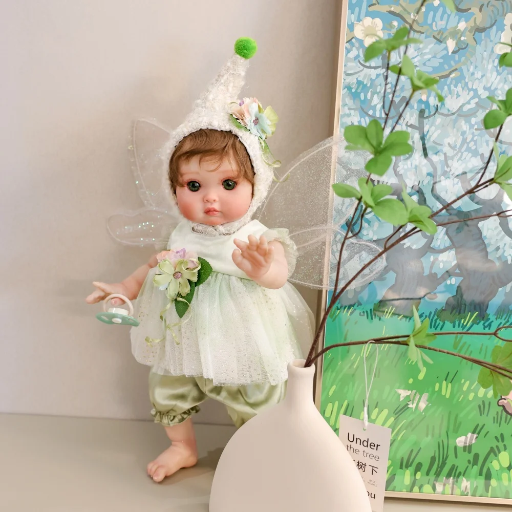 Cloveray de 18 pulgadas, muñeca de vinilo realista, Hada Kawaii, elfos, muñeca Reborn hecha a mano, juguete de alta calidad, arte Original para regalo de chico