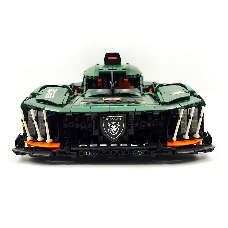 Sport Car Green 9X8 Racing Model Building Blocks MOC 10616 High Tech Speed Vehicle Bricks Puzzle Toy Kit Chrismas Gift Kids Boys