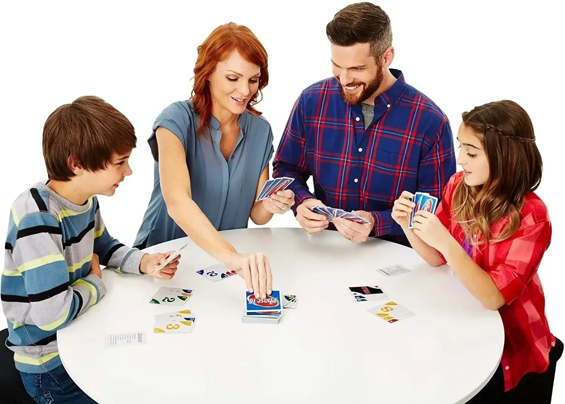 UNO fase 10 Kartenspiel, desain mainan Multiplayer tinggi menyenangkan papan permainan membayar mainan pesta keluarga