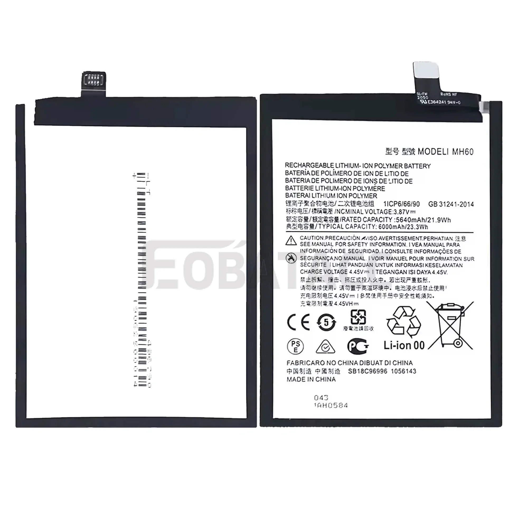 100% New Original Battery MH60 For Motorola  G10 Power Battery + Free Tools