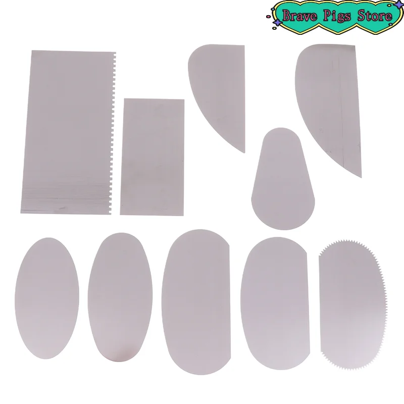 

10Pcs/Set Baking Clay Tool Clay Sculpture Pottery Molding Stainless Steel Sculpting Tools Scraper Ceramic Tool Clay Scraper