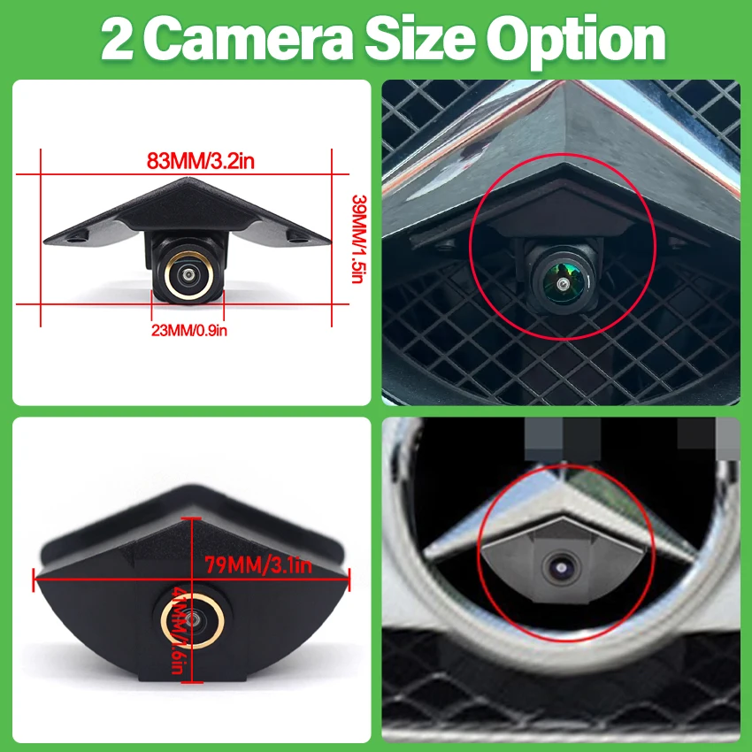 HD AHD 1080P Front View Logo Camera For Mercedes Benz A W176 177 B C E S G M CL CLA CLB CLS GL GLA GLB GLC GLE GLK SL SLK Class