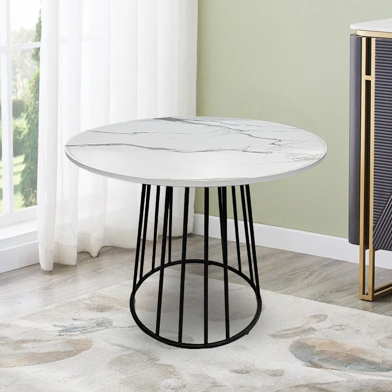 

Balcony leisure wooden board small round table coffee shop milk tea shop leisure table dining table office meeting