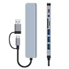 8 In 2 USB HUB With Splitter Card Reader, USB C Port, USB 3.0 / 2.0, SD/TF Splitter Card Reader, Docking Station 4 8 In 2 USB HUB With Splitter Card Reader, USB C Port, USB 3.0 / 2.0, SD/TF Splitter Card Reader, Docking Station 4