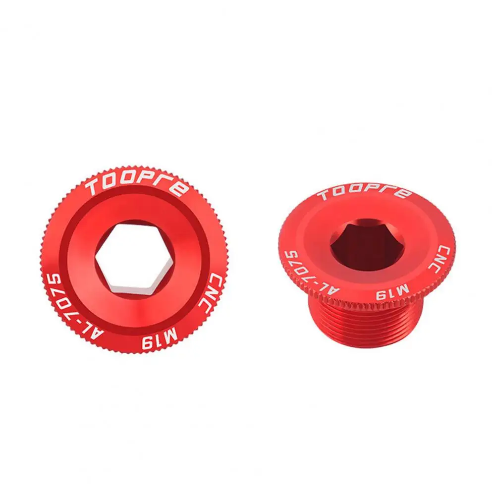 Practical Crank Screw Surface Anodizing Fine Workmanship Bike Crank Cover Anti Rust Bike Crank Cover