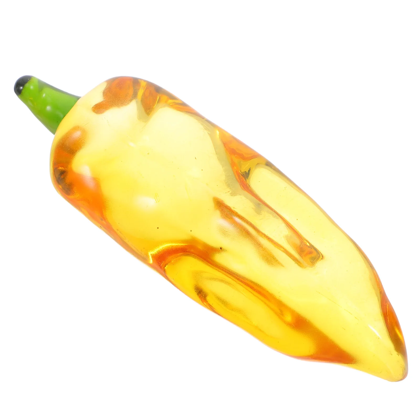 

Lifelike Chili Crystal Ornament for Kitchen Decor Realistic Artificial Pepper Tabletop Chinese Style Accessories