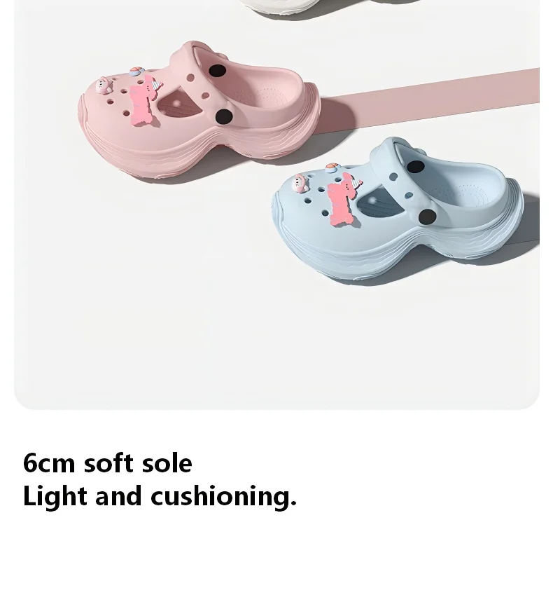 SHAJI Sommer Modische Rutschfeste Clogs für Damen, 2026 Neue Rosa Plateau-Slides Lässige Outdoor-Kleidungs-passende Schuhe – Detail 6