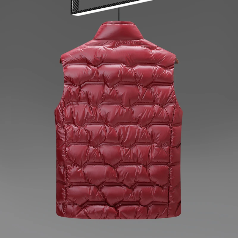 High-quality Three-proof Black Gold 2025 Winter Down New Vest, 90 White Duck Down, Graphene Black Technology