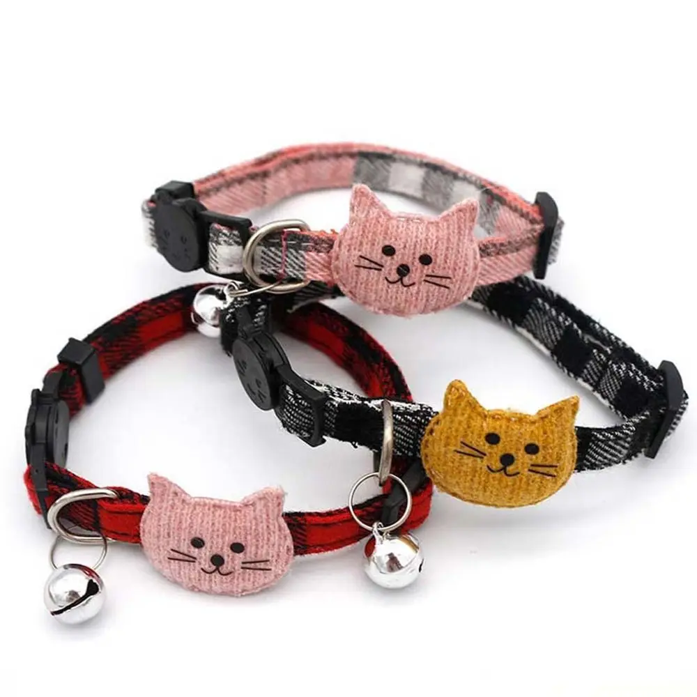 1 PCS Cute Cats Collar Elegant Fashion Bow Knot Patch Pet Neck Strap With Bell Simple Comfortable Dog Necklace