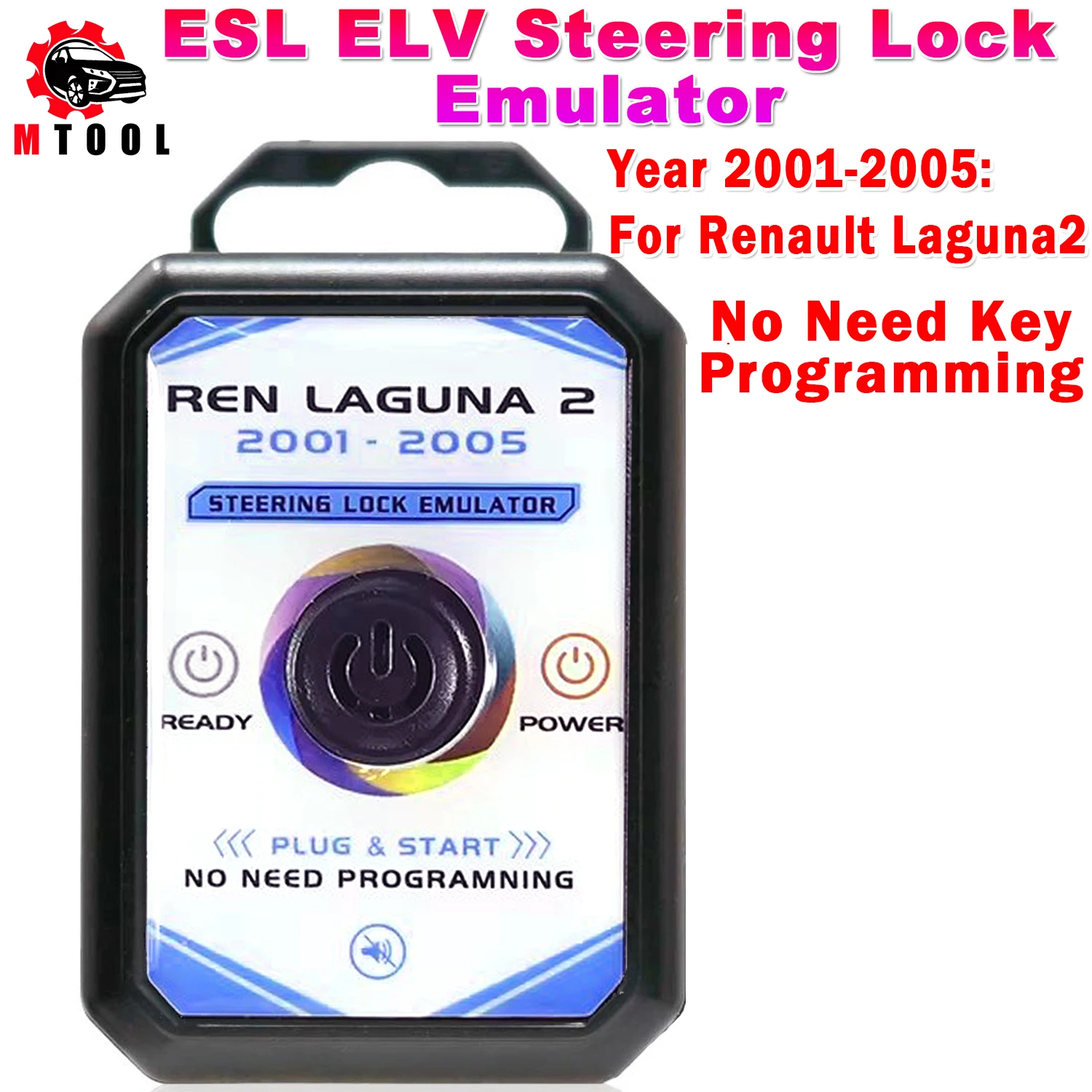 

Newest ESL ELV Steering Lock Emulator for Renault Laguna 2 2001-2005 Simulator Plug And Start with Lock Sound