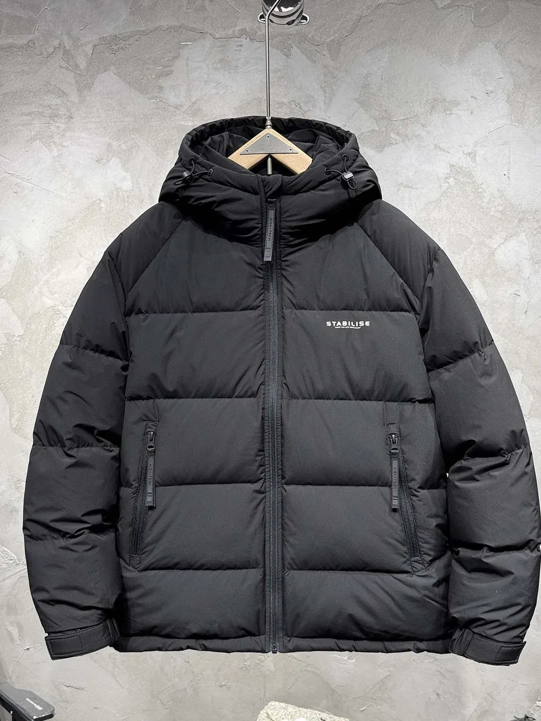 

Мужская зимняя пуховая куртка свободного кроя, теплая верхняя одежда из полиэстера с наполнителем из пуха, длинный рукав, застежка-молния