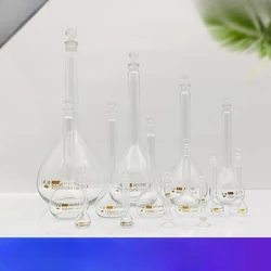 Laboratory Bomei Tianbo high borosilicate transparent glass volumetric flask brown glass volumetric flask 150ml