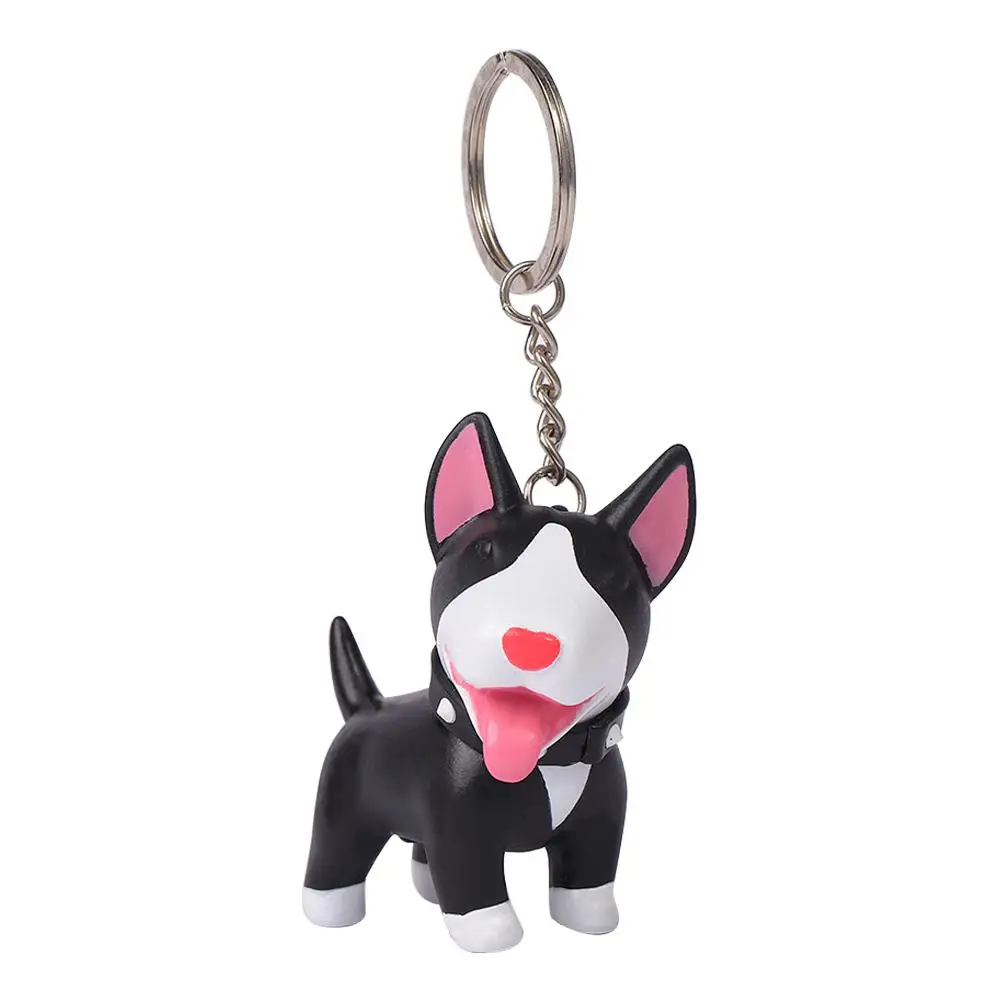 Doll Vinyl Anime Holder Bull Excellent PVC Gift Hand-painted Dog Keychain for Car Accessories Key Ring