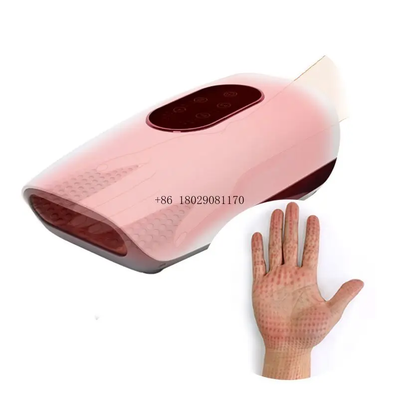 Portable Air Compression Finger Hand Massager With Heating Smart Electric Hand Massager With Compression Rechargeable Cordless